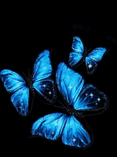 Переливающиеся бабочки