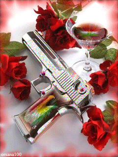 Пистолет и розы