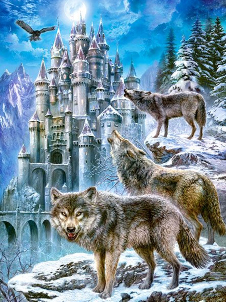 Волки у замка