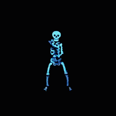 Скачать анимацию Танцующий скелет