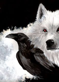 Белый волк и черный ворон