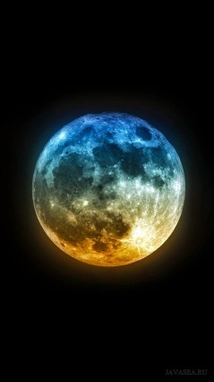 Сине-оранжевая Луна