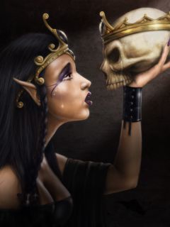 Эльфийская королева и череп короля