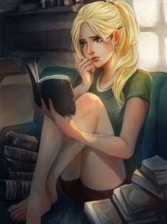 Арт. Девушка с книгой