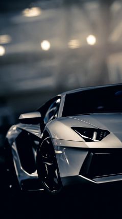 Серое Lamborghini