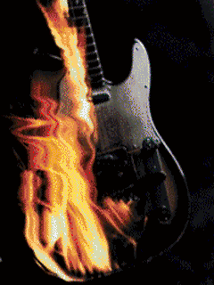 Гитара, пламя