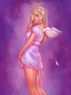 Девушка-ангелочек