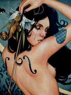 Девушка - скрипка