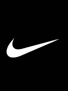 Nike (логотип на черном фоне)