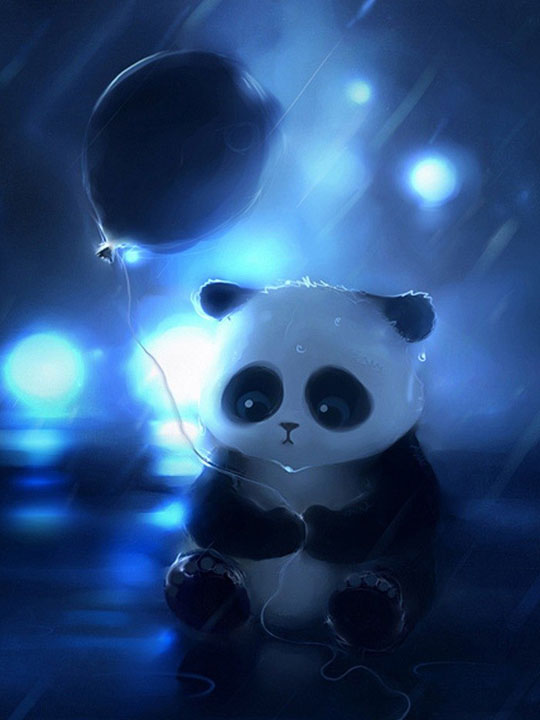 Грустная панда