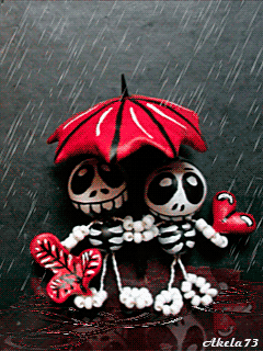 Скелетики под дождем