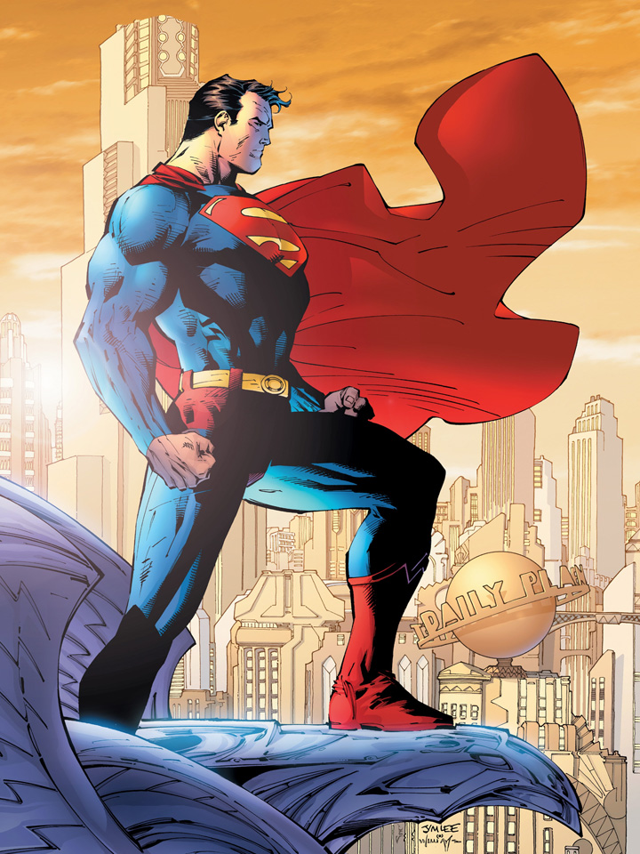 Супермен над городом