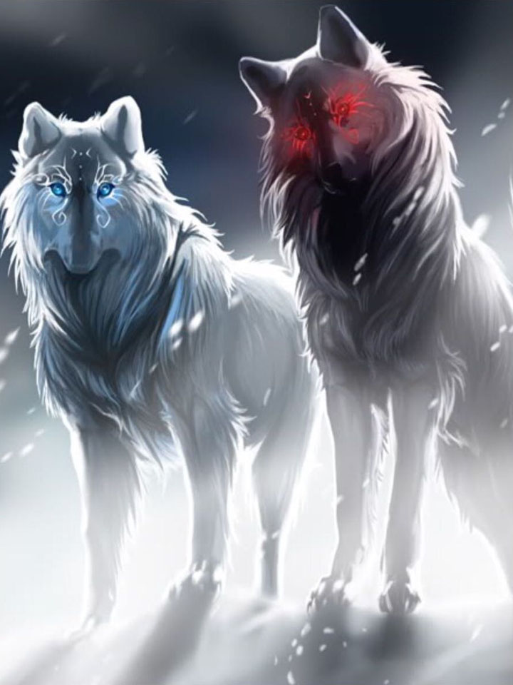 Волки – стихии (огонь и лёд)