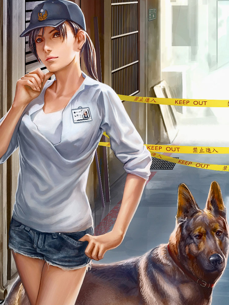 Девушка следователь и пёс