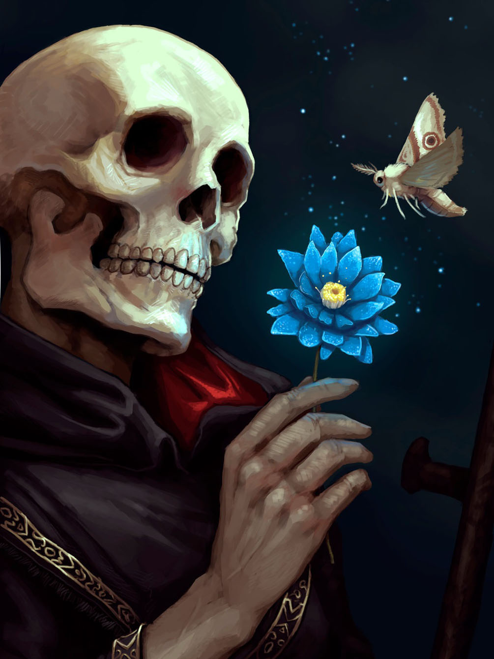Смерть с цветком