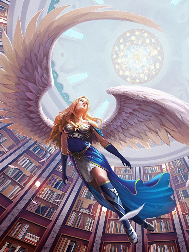 Полёт Ангела в библиотеке