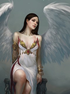 Ангел с распущенными крыльями