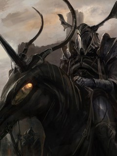 Тёмный рыцарь с рогами