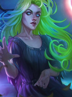 Девушка – мертвец с зелёными волосами