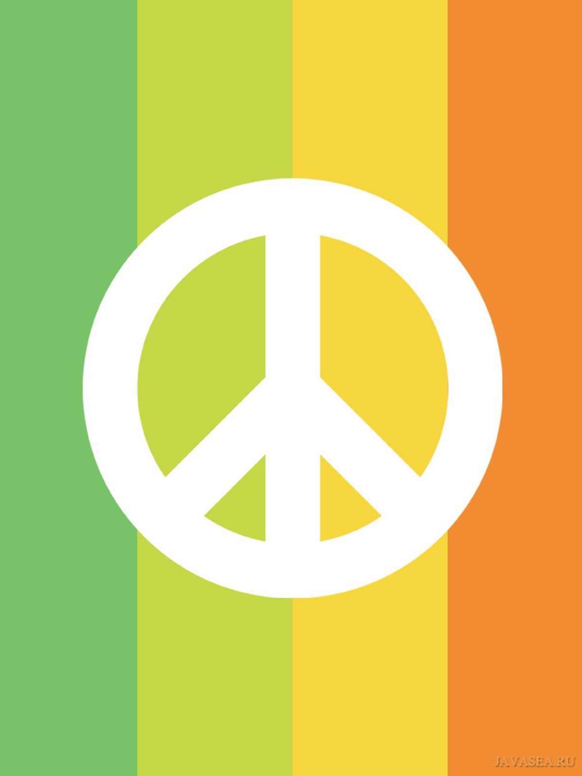 Лого хиппи на цветном фоне