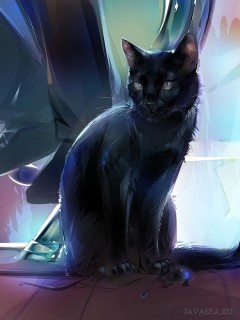 Черная кошка (арт)