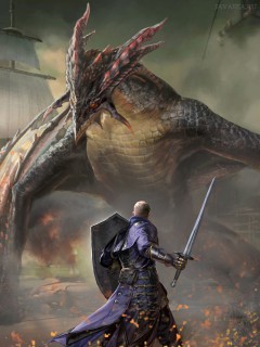 Сражение рыцаря с драконом