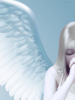 Молящаяся девушка - Ангел