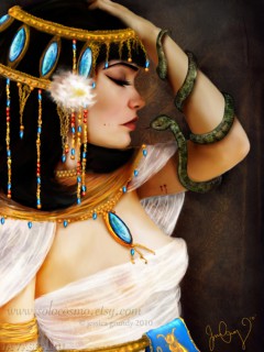 Печальная Клеопатра со змеёй