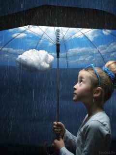 Девочка и волшебный зонт