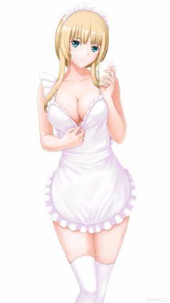 Аниме-секси горничная с молоком