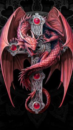 Крест обвитый драконом