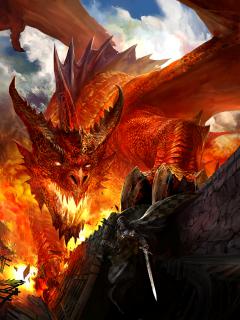 Битва рыцаря с драконом