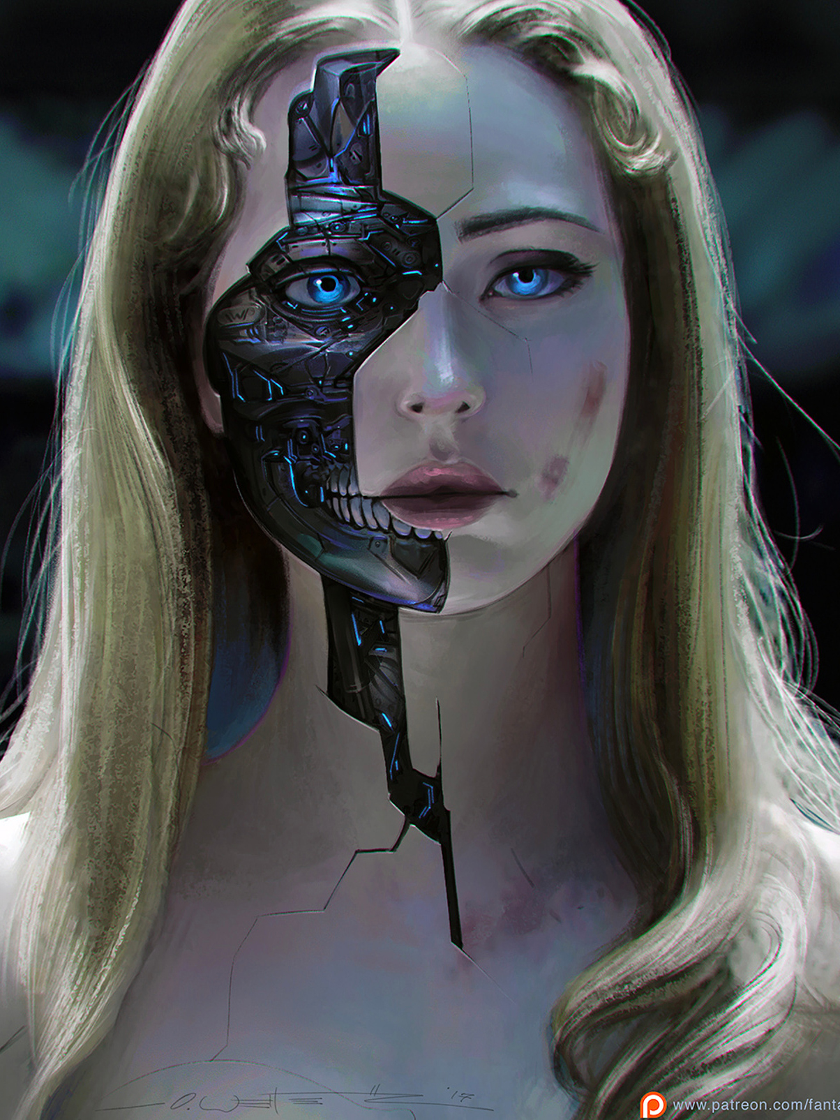 Cyberpunk cyborg art фото 26