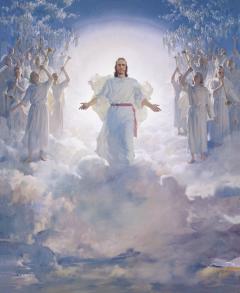 Воскресший Иисус в небесах
