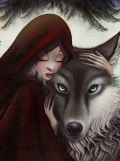 Красная шапочка и волк (дружба)