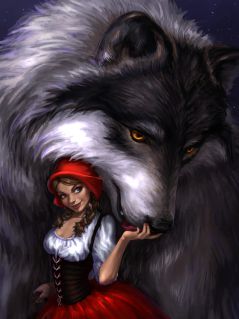Похотливая красная шапочка и волк
