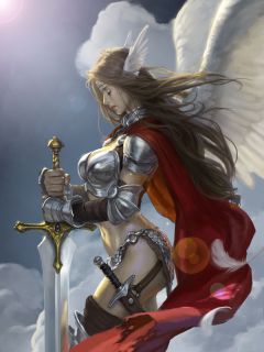 Девушка Ангел - воительница