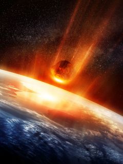 Метеорит, входящий в атмосферу Земли