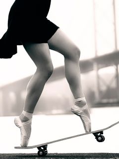 Балерина на скейте