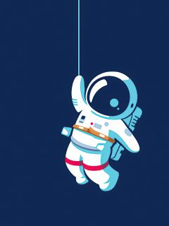 Повисший космонавтик