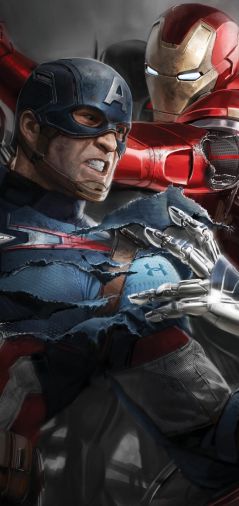 Железный человек и Капитан Америка (битва)