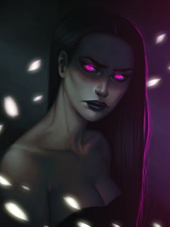 Вампирша в полумраке