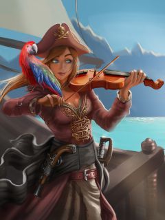 Голубоглазая пиратка - скрипачка