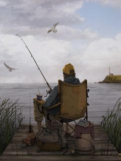 Арт. На рыбалке