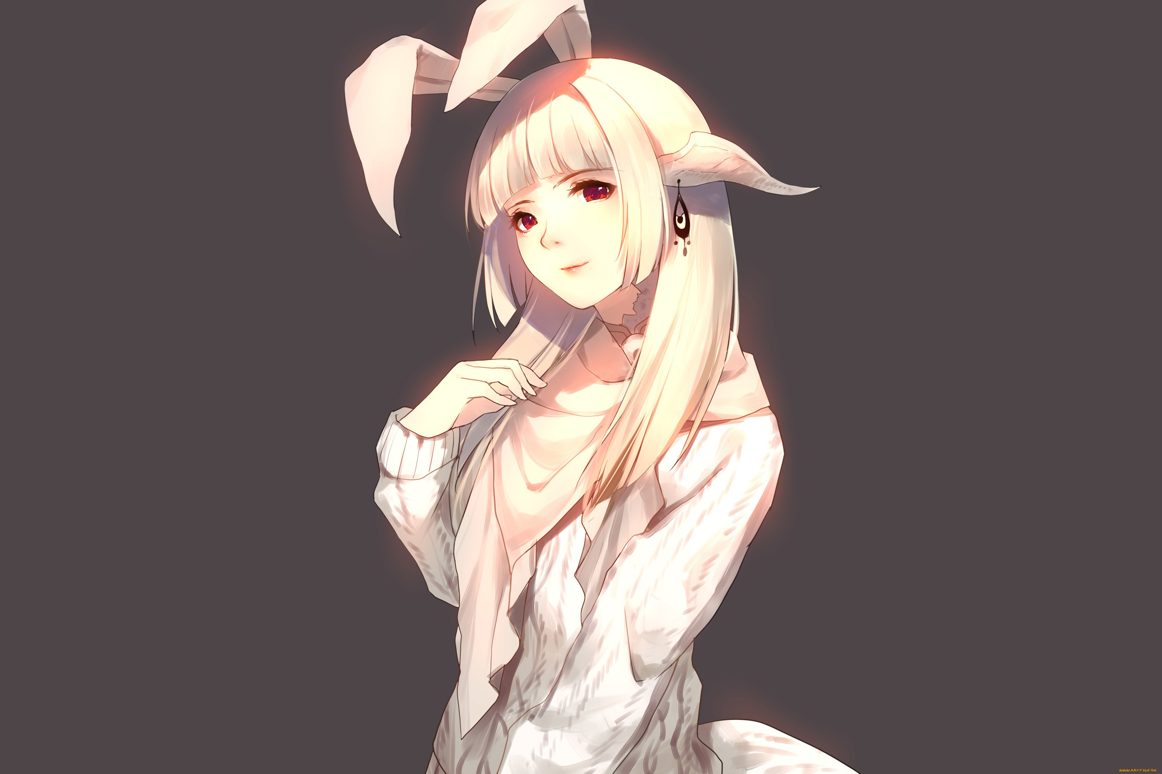 Анимэ девушка - кролик