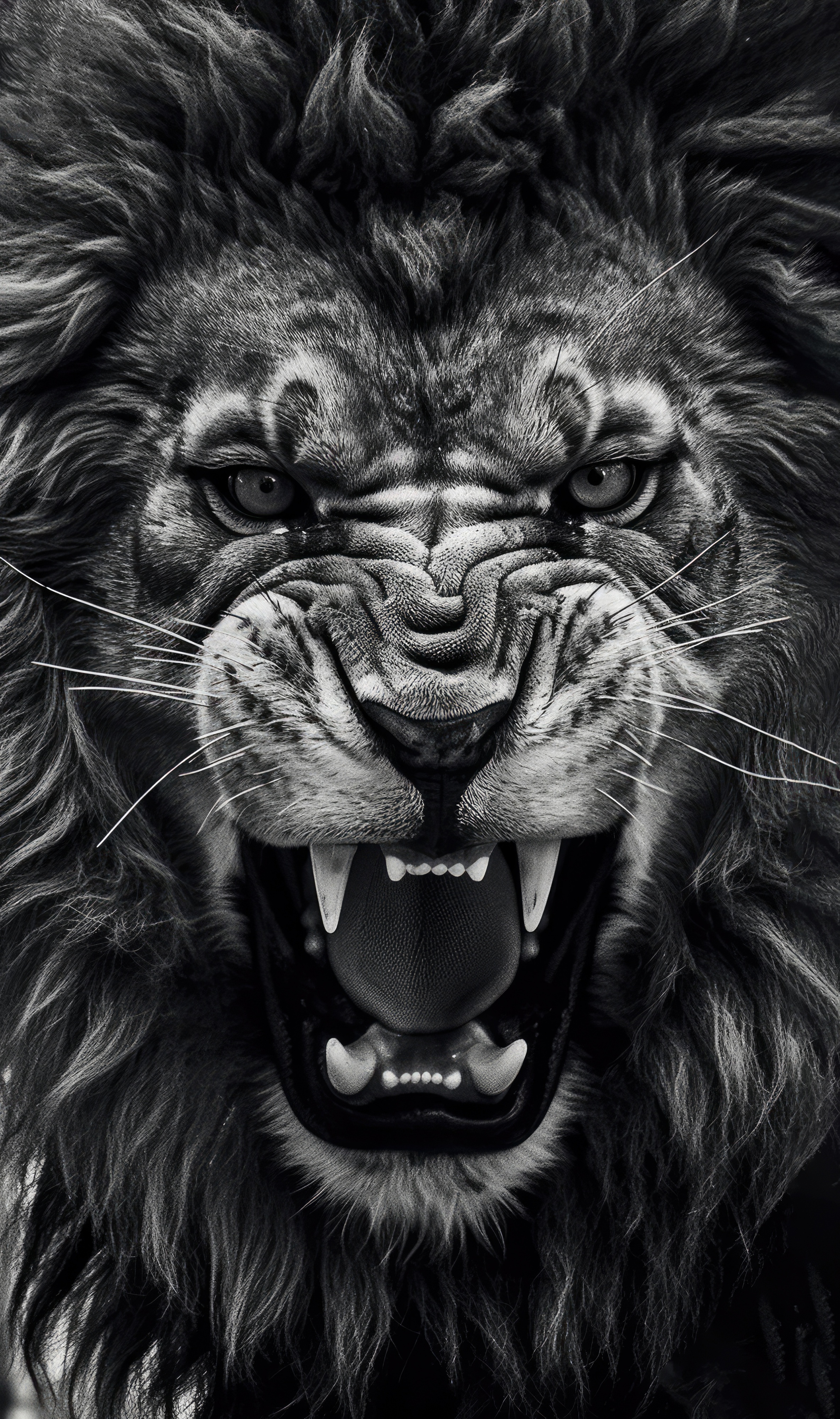 Сердитое морда Льва